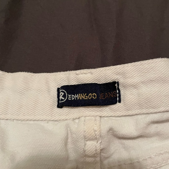 ! 2 for 20 ! HIGH WAISTED WHITE RIPPED SHORTS HIGH-LOW - Picture 5 of 7